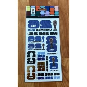 FIFA World Cup 2026™ USA Temporary Metallic Tattoo Sheet